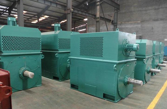 圖為西瑪電機庫房YKK高壓電機照片